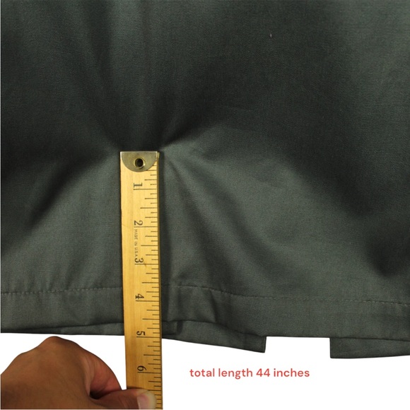 Vintage Towne London Fog Trench Coat Removable Liner Belted 44 Green Pockets - Picture 14 of 15